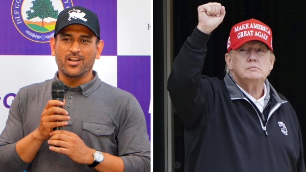MS Dhoni With Donald Trump